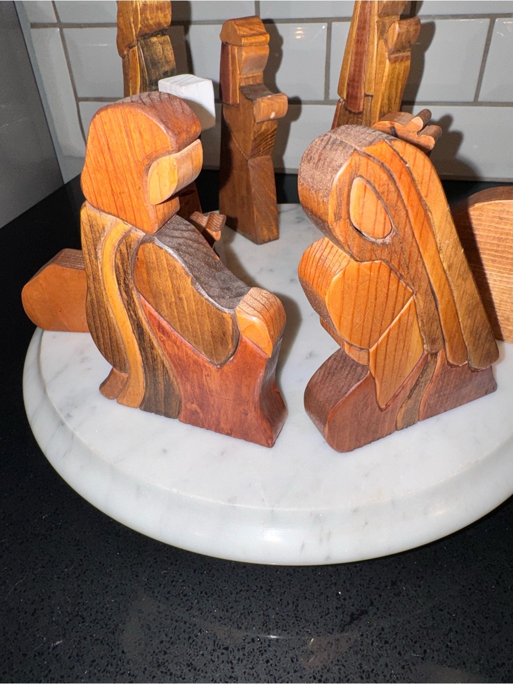 Handcrafted Wooden Nativity Set - Picture 3 of 4